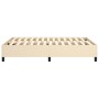 Cream fabric bed frame 140x200 cm by vidaXL, Beds and slatted bases - Ref: Foro24-3120867, Price: 115,88 €, Discount: %