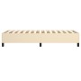 Cream fabric bed frame 80x200 cm by vidaXL, Beds and slatted bases - Ref: Foro24-3120819, Price: 86,22 €, Discount: %