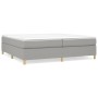 Light gray fabric bed frame 200x200 cm by vidaXL, Beds and slatted bases - Ref: Foro24-3120985, Price: 116,87 €, Discount: %