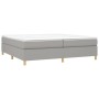 Light gray fabric bed frame 200x200 cm by vidaXL, Beds and slatted bases - Ref: Foro24-3120985, Price: 116,87 €, Discount: %