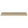 Estantes de pared 4 unidades roble Sonoma 40x9x3 cm