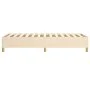 Bettrahmen aus cremefarbenem Stoff, 90 x 190 cm von vidaXL, Betten und Lattenroste - Ref: Foro24-3120926, Preis: 81,51 €, Rab...