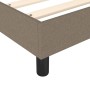 Estructura de cama de tela gris taupe 90x200 cm