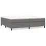 Estructura de cama tela gris oscuro 200x200 cm de vidaXL, Camas y somieres - Ref: Foro24-3120887, Precio: 136,31 €, Descuento: %