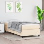 Cream fabric bed frame 100x200 cm by vidaXL, Beds and slatted bases - Ref: Foro24-3120843, Price: 85,75 €, Discount: %