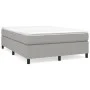 Estructura de cama de tela gris claro 140x190 cm de vidaXL, Camas y somieres - Ref: Foro24-3120854, Precio: 108,94 €, Descuen...