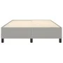 Estructura de cama de tela gris claro 140x190 cm de vidaXL, Camas y somieres - Ref: Foro24-3120854, Precio: 108,94 €, Descuen...