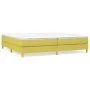 Box spring bed frame green fabric 200x200 cm by vidaXL, Beds and slatted bases - Ref: Foro24-3120645, Price: 93,75 €, Discoun...