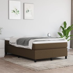 Dark brown fabric bed frame 120x200 cm by vidaXL, Beds and slatted bases - Ref: Foro24-3120849, Price: 119,89 €, Discount: %
