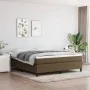 Estructura de cama box spring tela marrón 160x200 cm de vidaXL, Camas y somieres - Ref: Foro24-3120873, Precio: 126,05 €, Des...