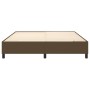 Box spring bed frame brown fabric 160x200 cm by vidaXL, Beds and slatted bases - Ref: Foro24-3120873, Price: 136,62 €, Discou...