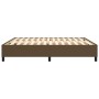 Box spring bed frame brown fabric 160x200 cm by vidaXL, Beds and slatted bases - Ref: Foro24-3120873, Price: 136,62 €, Discou...