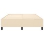 Cream fabric bed frame 140x190 cm by vidaXL, Beds and slatted bases - Ref: Foro24-3120859, Price: 121,77 €, Discount: %