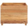 Hochbeet aus recyceltem Teakholz und Stahl, 50 x 40 x 38 cm von vidaXL, Töpfe und Pflanzgefäße - Ref: Foro24-47421, Preis: 70...