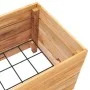 Raised flowerbed in recycled teak wood and steel 50x40x38 cm by vidaXL, Pots and planters - Ref: Foro24-47421, Price: 69,90 €...