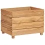 Hochbeet aus recyceltem Teakholz und Stahl, 50 x 40 x 38 cm von vidaXL, Töpfe und Pflanzgefäße - Ref: Foro24-47421, Preis: 69...