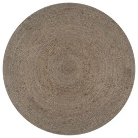 Handgewebter runder Teppich aus grauer Jute 90 cm von vidaXL, Teppiche - Ref: Foro24-133662, Preis: 30,58 €, Rabatt: %