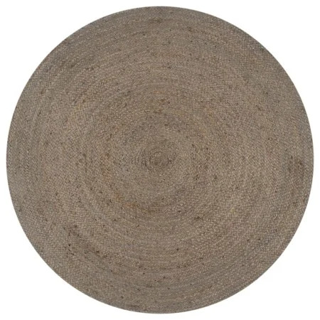 Alfombra de yute tejida a mano redonda gris 90 cm de vidaXL, Alfombras - Ref: Foro24-133662, Precio: 30,58 €, Descuento: %