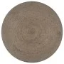 Alfombra de yute tejida a mano redonda gris 90 cm de vidaXL, Alfombras - Ref: Foro24-133662, Precio: 30,58 €, Descuento: %