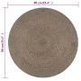 Alfombra de yute tejida a mano redonda gris 90 cm de vidaXL, Alfombras - Ref: Foro24-133662, Precio: 30,58 €, Descuento: %