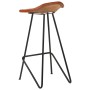 Küchen-Barhocker, 2 Stück, braunes Echtleder von vidaXL, Küchenhocker - Ref: Foro24-320643, Preis: 141,58 €, Rabatt: %