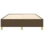 Brown fabric bed frame 140x190 cm by vidaXL, Beds and slatted bases - Ref: Foro24-3120956, Price: 118,25 €, Discount: %