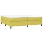 Box spring bed frame green fabric 200x200 cm by vidaXL, Beds and slatted bases - Ref: Foro24-3120893, Price: 110,46 €, Discou...