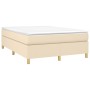 Cream fabric bed frame 140x200 cm by vidaXL, Beds and slatted bases - Ref: Foro24-3120966, Price: 124,44 €, Discount: %