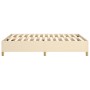 Cream fabric bed frame 140x200 cm by vidaXL, Beds and slatted bases - Ref: Foro24-3120966, Price: 124,44 €, Discount: %