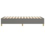Dark gray fabric bed frame 100x200 cm by vidaXL, Beds and slatted bases - Ref: Foro24-3120938, Price: 93,35 €, Discount: %