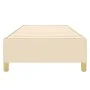 Cream fabric bed frame 100x200 cm by vidaXL, Beds and slatted bases - Ref: Foro24-3120942, Price: 91,33 €, Discount: %