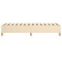 Cream fabric bed frame 100x200 cm by vidaXL, Beds and slatted bases - Ref: Foro24-3120942, Price: 96,86 €, Discount: %