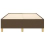 Estructura de cama de tela marrón oscuro 120x200 cm de vidaXL, Camas y somieres - Ref: Foro24-3120948, Precio: 96,10 €