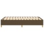 Estructura de cama de tela marrón oscuro 120x200 cm de vidaXL, Camas y somieres - Ref: Foro24-3120948, Precio: 96,10 €