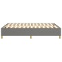Estructura de cama de tela gris oscuro 140x200 cm de vidaXL, Camas y somieres - Ref: Foro24-3120962, Precio: 117,27 €, Descue...