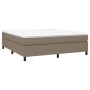 Estructura de cama de tela gris taupe 160x200 cm de vidaXL, Camas y somieres - Ref: Foro24-3120874, Precio: 153,90 €, Descuen...