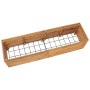 Raised flowerbed in recycled teak wood and steel 150x40x38 cm by vidaXL, Pots and planters - Ref: Foro24-47423, Price: 187,14...