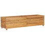 Hochbeet aus recyceltem Teakholz und Stahl, 150 x 40 x 38 cm von vidaXL, Töpfe und Pflanzgefäße - Ref: Foro24-47423, Preis: 1...