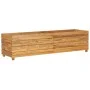 Hochbeet aus recyceltem Teakholz und Stahl, 150 x 40 x 38 cm von vidaXL, Töpfe und Pflanzgefäße - Ref: Foro24-47423, Preis: 1...