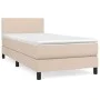 Box spring bed with cappuccino synthetic leather mattress 100x200cm by vidaXL, Beds and slatted bases - Ref: Foro24-3140992, ...