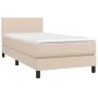 Box spring bed with cappuccino synthetic leather mattress 100x200cm by vidaXL, Beds and slatted bases - Ref: Foro24-3140992, ...
