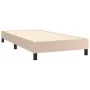 Box spring bed with cappuccino synthetic leather mattress 100x200cm by vidaXL, Beds and slatted bases - Ref: Foro24-3140992, ...