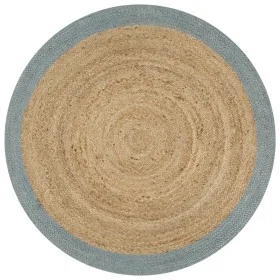 Handgefertigter Juteteppich mit olivgrünem Rand 120 cm von vidaXL, Teppiche - Ref: Foro24-133681, Preis: 43,08 €, Rabatt: %