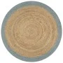 Alfombra hecha a mano de yute con borde verde oliva 120 cm de vidaXL, Alfombras - Ref: Foro24-133681, Precio: 43,08 €, Descue...