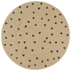 Hand-woven jute rug with triangle print 150 cm by vidaXL, Rugs - Ref: Foro24-133691, Price: 63,09 €, Discount: %