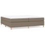 Estructura de cama de tela gris taupe 200x200 cm de vidaXL, Camas y somieres - Ref: Foro24-3120989, Precio: 168,04 €, Descuen...