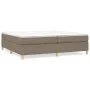 Taupe gray fabric bed frame 200x200 cm by vidaXL, Beds and slatted bases - Ref: Foro24-3120989, Price: 162,03 €, Discount: %