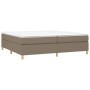 Estructura de cama de tela gris taupe 200x200 cm de vidaXL, Camas y somieres - Ref: Foro24-3120989, Precio: 168,04 €, Descuen...