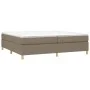 Taupe gray fabric bed frame 200x200 cm by vidaXL, Beds and slatted bases - Ref: Foro24-3120989, Price: 162,03 €, Discount: %