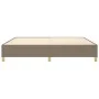 Taupe gray fabric bed frame 200x200 cm by vidaXL, Beds and slatted bases - Ref: Foro24-3120989, Price: 162,03 €, Discount: %